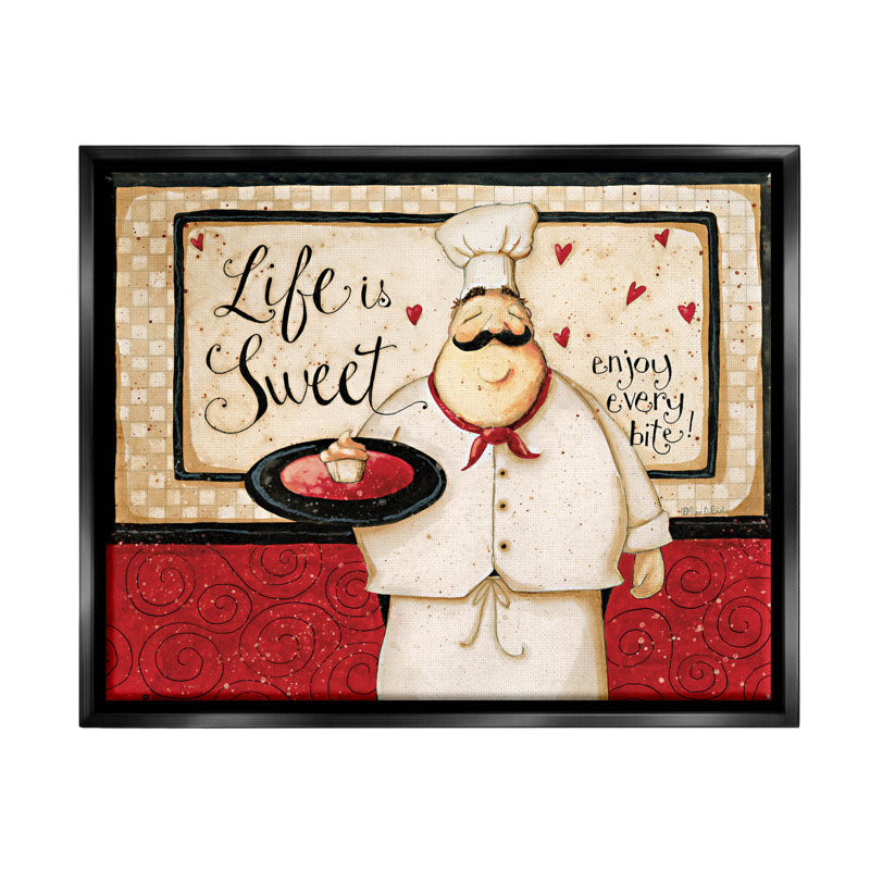 «Life Is Sweet Enjoy Every Bite», art de la giclée encadrée par Dan Dipaolo, H 25 po x l 31 po x P 1,7 po