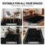 Tapis tissé à motif géométrique noir / ivoire-2115766167