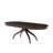 Composition Extendable Oval Solid Wood Dining Table
