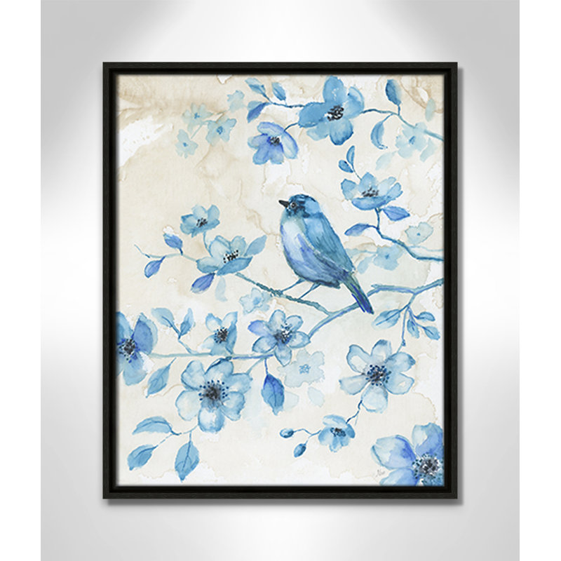 «Bluebird Happiness II» par Nan, Espresso, H 21,5 po x l 17,5 po x P 2 po