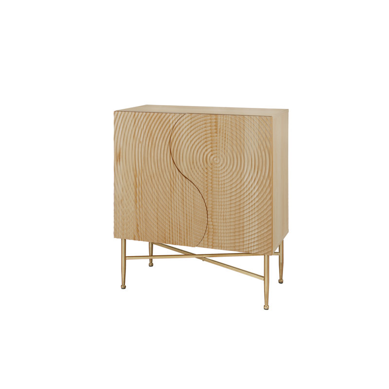 Buffet en spirale sculpté exquis avec options de rangement polyvalentes
