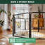 Parc pour animaux d'intérieur et d'extérieur non-stressé et sécuritaire pour le chiot et les petits chiens, de 24 pouces, 16 pouces, pour un chiot et un petit chien-123338175-122611357