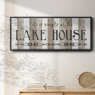 Simple at the Lake House - Toile encadrée