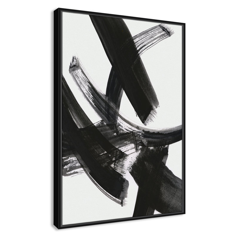 «Black Magic I Print» par Susan Jill, H 37,5 po x l 25,5 po x P 2 po, Noir