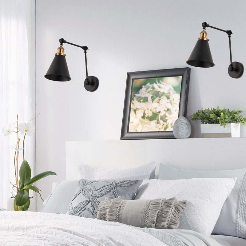Anabiya 2 - Light Dimmable Swing Arm, Matte Black/Gold