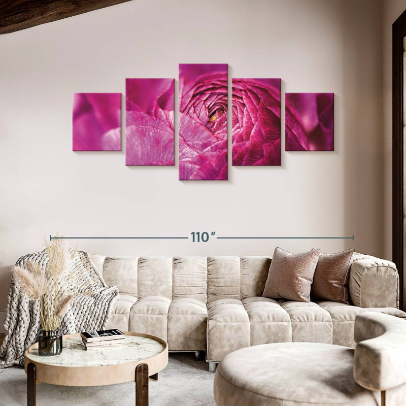 Ranunculus Abstract, 42" H x 92" W