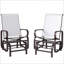 Ensemble de 2 chaises berçantes d'extérieur