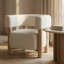 Fauteuil demi-tonneau 30,7 po Gardenia
