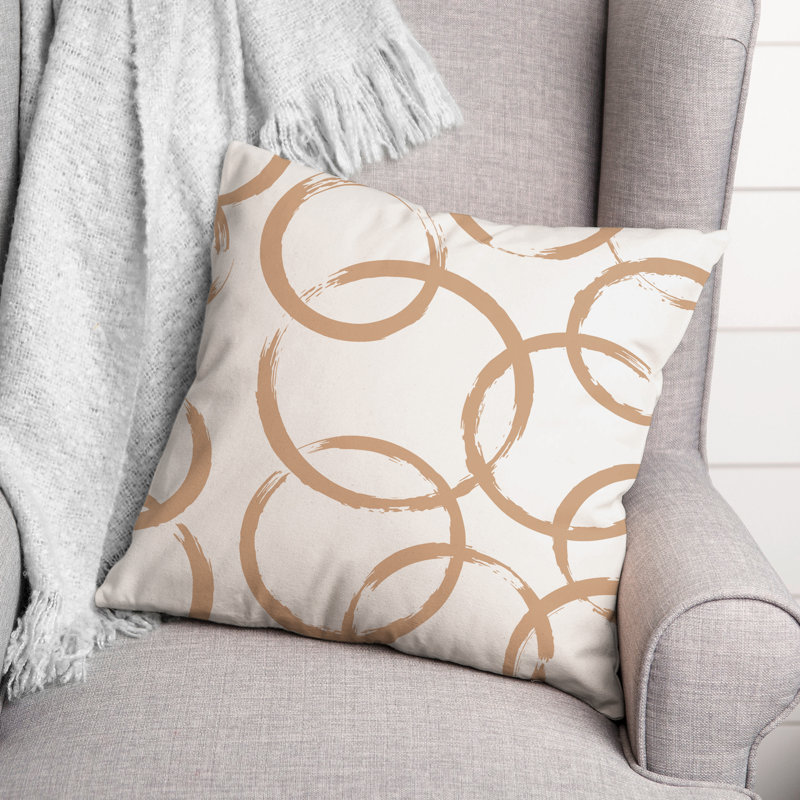  Coussin décoratif intérieur / extérieur, Brun clair