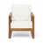 White Cushion/Teak Frame selected