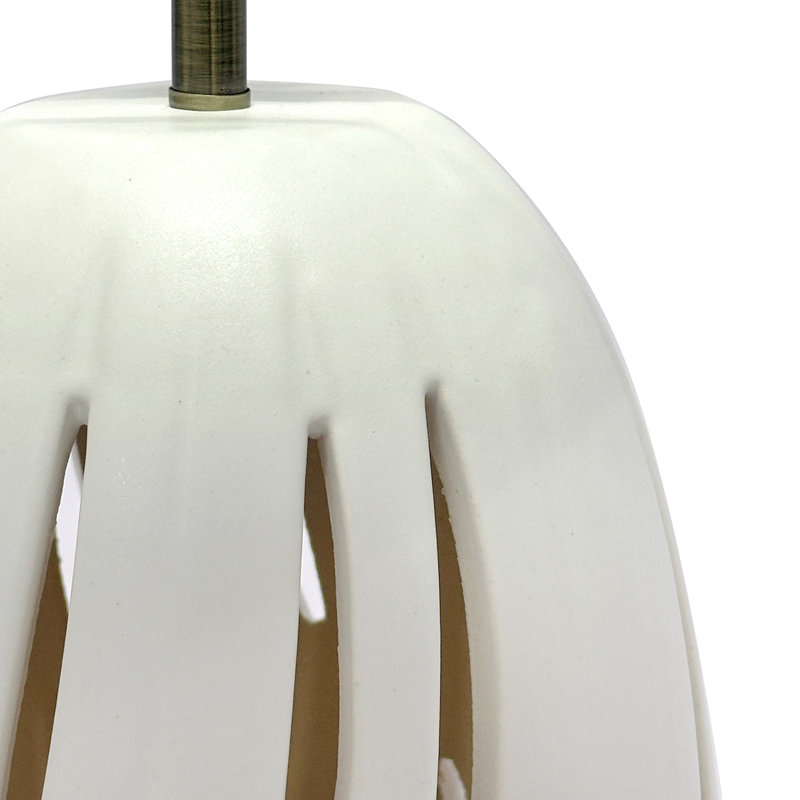 Lotus - veilleuse de table de 27 po - ensemble de 2 - finition blanche