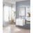 Soft-close Ceramic Vanity Set Mdf Modern Glossy White Bathroom
