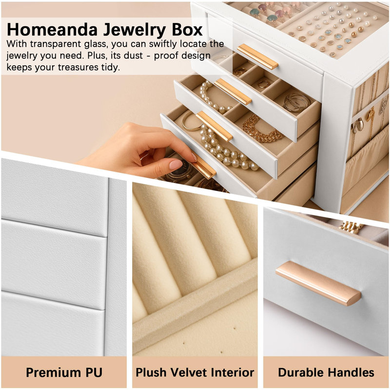 Makeup Organiser, White
