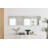 Alcantera Rectangle Metal Frame Wall Mirror - Simple and Elegant Modern Design-57059390-57059388