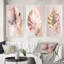 «Feuille II», 3 pièces sur toile-1058365186-1058365189