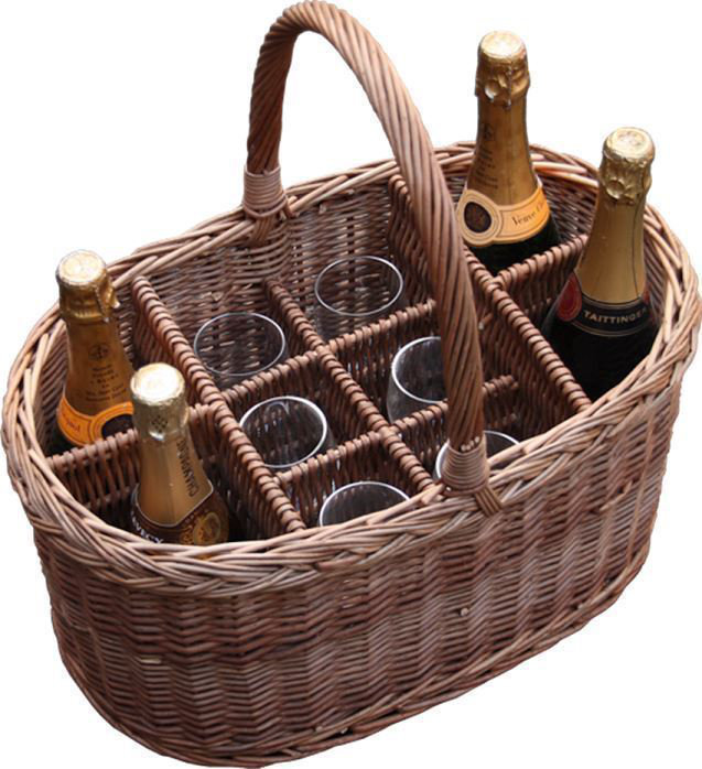 Festival Drink Oval Wine Basket