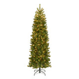 Downswept Douglas 7.5" Green Fir Artificial Christmas Tree with 350 Clear Lights and Stand