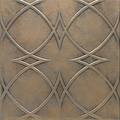 Carreau de plafond en polystyrène encollé 1,6 pi x 1,6 pi Circles and Stars