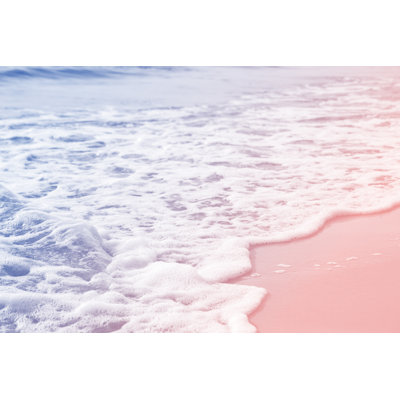 Soft Wave On Sandy Beach - Wrapped Canvas Print