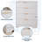 31.5" Dresser with 4 Drawers, Fluted Texture & Metal Handles, Compact Storage Cabinet for Bedroom, Living Room-171559022