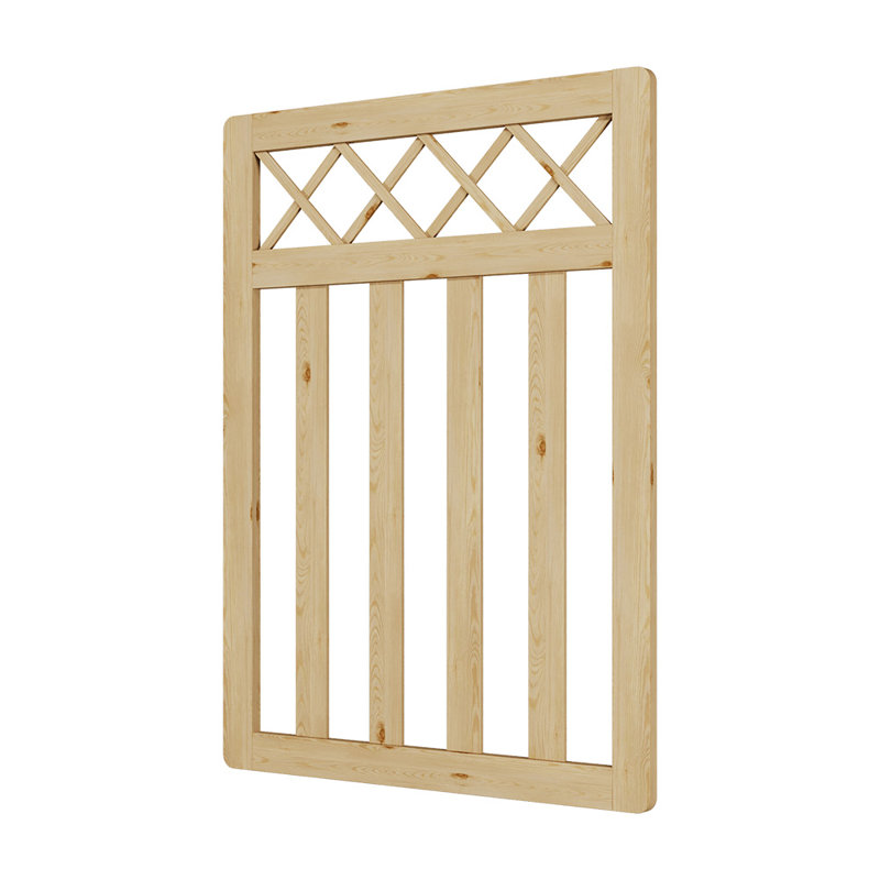 Solid Wood Gate, 120cmH x 90cmW x 3cmD, Yellow