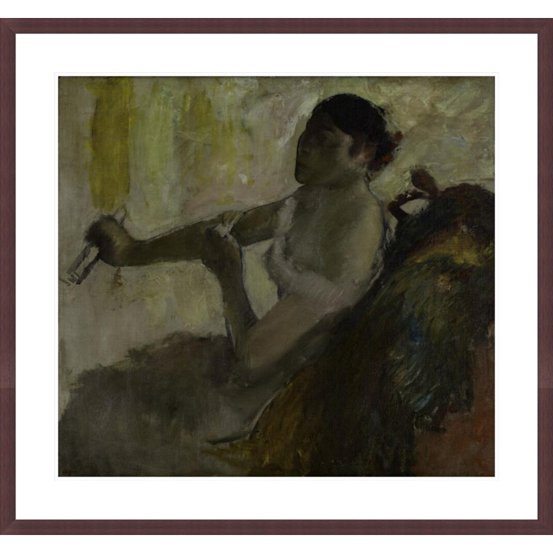 Portrait de Mlle Rose Caron par Edgar Degas, H 33,5 po x l 35,86 po