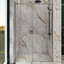 48 po X P 76 po H Porte de douche coulissante simple semi-sans cadre en chrome-98912559