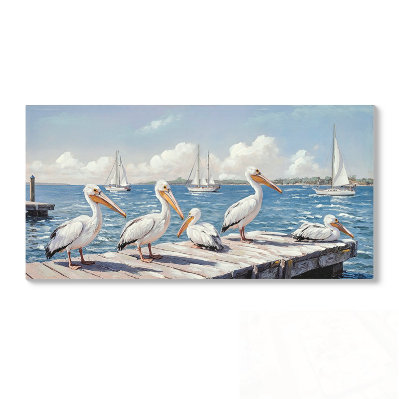 Grandes images de toile de mouette océanique