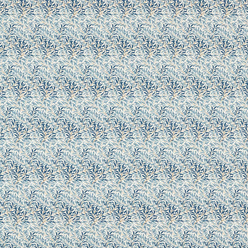 The Little Book of Morris Willow Bough Minor 100% Cotton Fabric, Woad