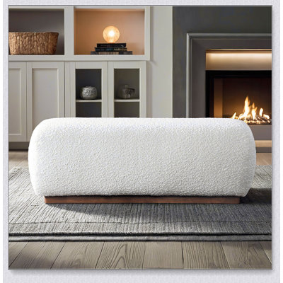 Banc Kelvin Ivory Boucle