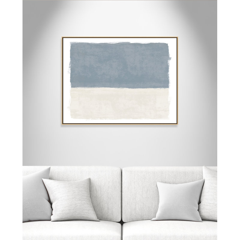 «Coastal Dreams I», reproduction de paysage par Natalie Carpentieri, L 49,5 po x H 37,5 po, Toile avec cadre