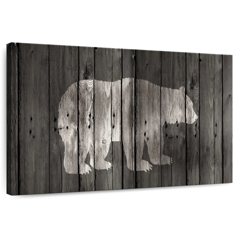Bear Lodge, 8" H x 12" W