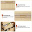 Table de chevet en bois avec façade en rotin, table d'appoint en bois à 3 tiroirs pour la chambre à coucher, rangement compact avec design en fibres naturelles