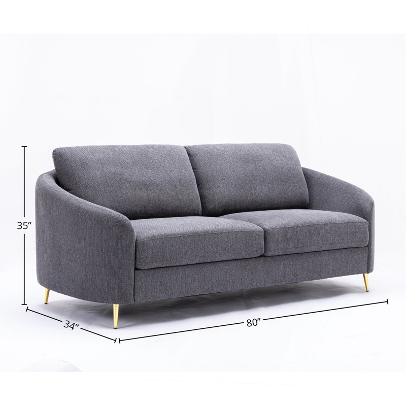 Gray Linen Sofa