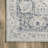  Bayberry Vintage Machine Washable Gray/ Light Blue Area Rug-225886559