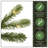 12 ft Pre-Lit Downswept Douglas Fir Artificial Christmas Tree, 1,200 Clear Lights, 5,519 Tips, Includes Stand, Green-1019149339-1019149313