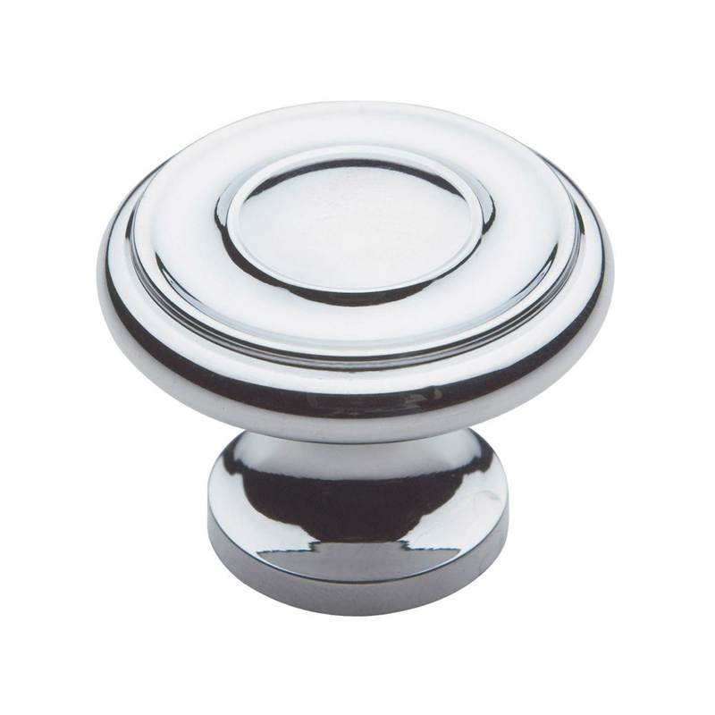 Dominion 1 1/4" Diameter Mushroom Knob, Bright Chrome