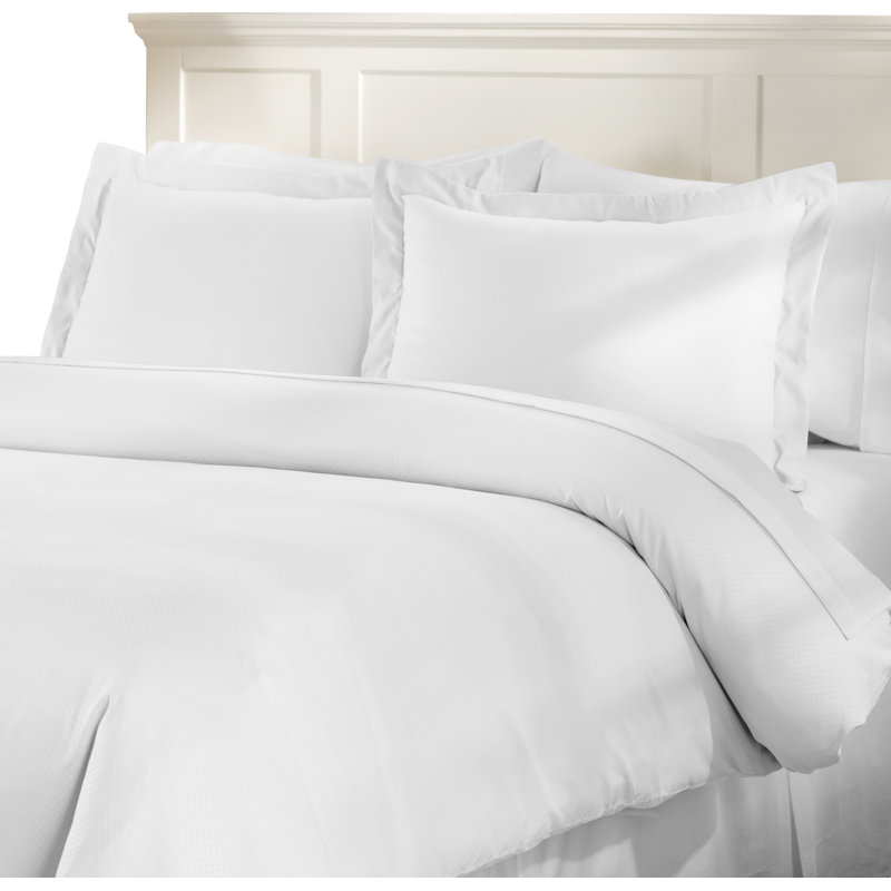 Basics Standard Duvet Cover, White, King Duvet Cover + 2 King Shams