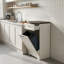 Pet Proof Tilt Out Trash Cabinet, Wood Garbage Bin Holder with Drawer for Kitchen and Living Room