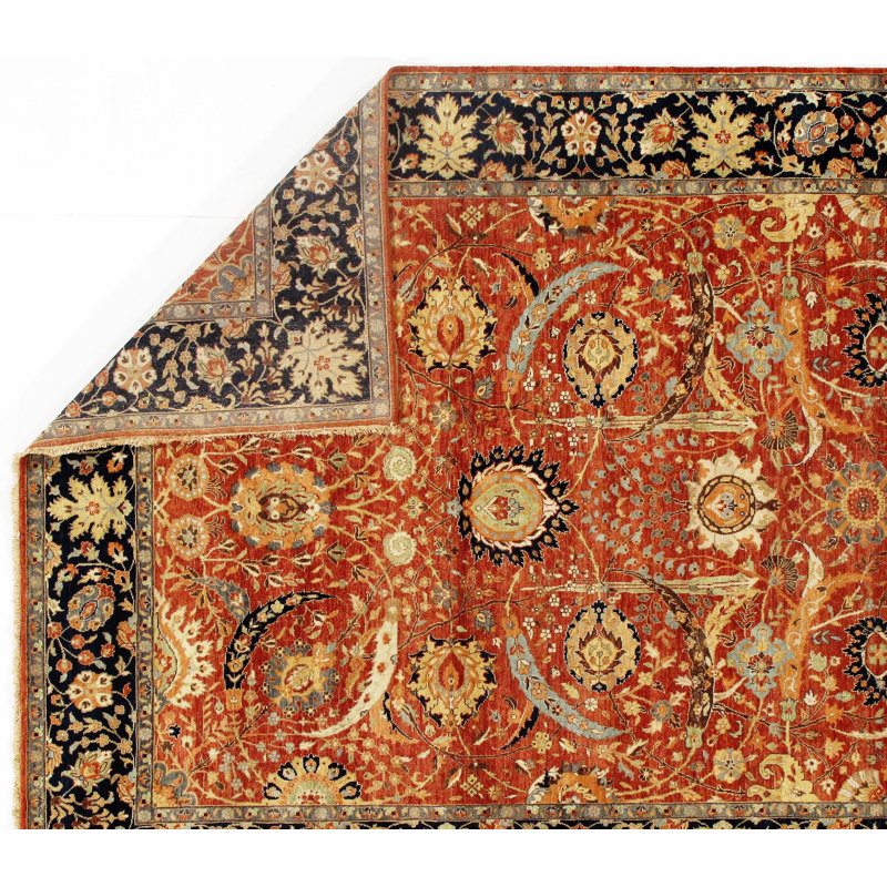 Tabriz Wool Floral Indoor Rug