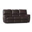 Canapé inclinable en cuir véritable avec accoudoirs coussinés de 82 po Vercelli-342002799-342006294