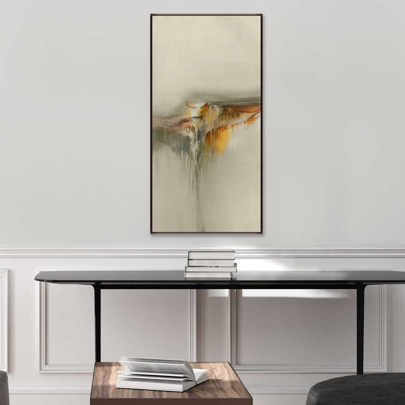 «Sonora VI» par Sarah Stockstill - peinture à cadre flottant sur toile