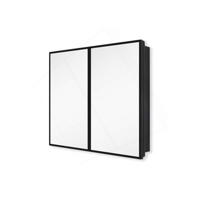 Armoire de salle de bain murale ou encastrée polyvalente avec miroir et grand rangement