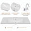 Meuble-lavabo simple 36 po avec plateau en céramique Fillbert-1225929612
