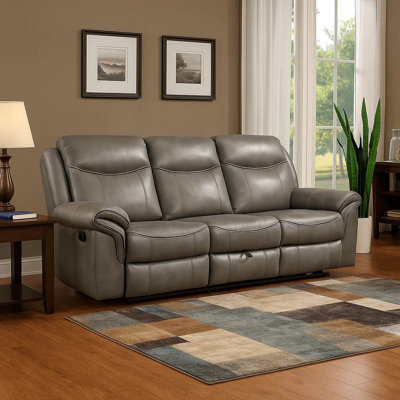 Corkhill 88.5'' Faux Leather Reclining Sofa