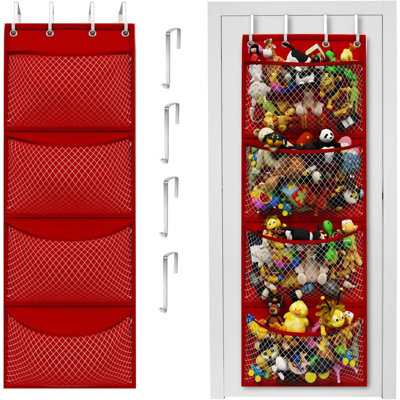 The Original Stuffed Animal Storage (Patented) - Over Door Organizer For Stuffies, Baby Ideas Holder, Toy Plush Hammock Hanging Net Big Girls Toddler Large Bag Animals Stuffy