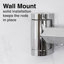 Double tringle de douche incurvée, fabrication en métal durable-112216234