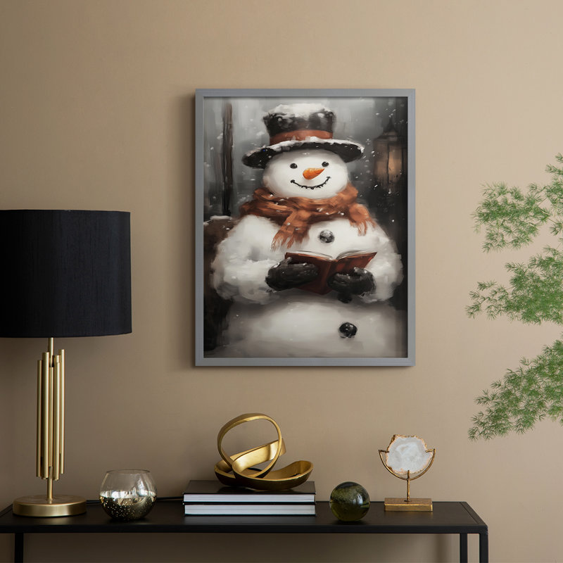 "Art des Fêtes de Noël - Série 2-CCGLX", H 15 po x l 12 po, Gris