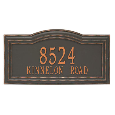 Signature Series 2-Line Wall Address Plaque