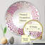 Miroir mural rose à pois minimalisme MIR107320 O-112912071-121689884